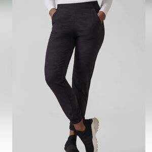 Athleta Brooklyn Textured Lined Jogger Black Camo Women's 8